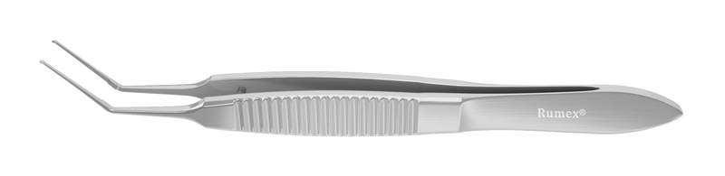 071R 4-0300S Utrata Capsulorhexis Forceps, Cystotome Tips, 11.50 mm Straight Jaws, Flat Handle, Length 82 mm, Stainless Steel