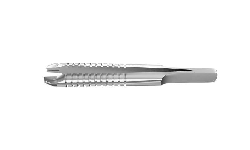 999R 4-0396/MRS Capsulorhexis Forceps with Scale (2.50/5.00 mm), Cross-Action, for 1.50 mm Incisions, Straight Stainless Steel Jaws (8.50 mm), Short Lever (16.00 mm), Medium (91 mm) Round Stainless Steel Handle, Length 110 mm