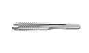 999R 4-0395/LRS Capsulorhexis Forceps with Scale (2.50/5.00 mm), Cross-Action, for 1.50 mm Incisions, Curved Stainless Steel Jaws (8.50 mm), Short Lever (16.00 mm), Long (101 mm) Round Stainless Steel Handle, Length 120 mm