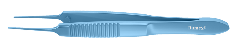 380R 4-059T Bonn Corneal Forceps, Straight, 0.12 mm, 1x2 Teeth, Small Size, Flat Handle, Length 72 mm, Titanium