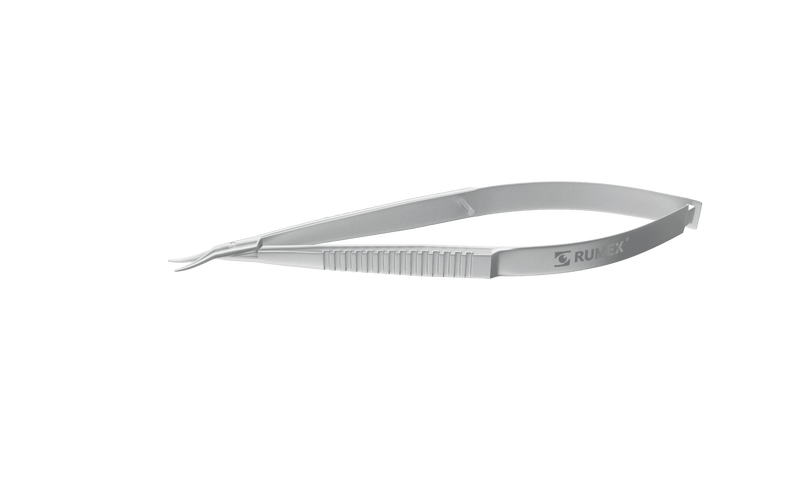 320R 11-010S Castroviejo Corneal Scissors, Left, Curved, Blunt Tips, 7.00 mm Blades, Length 100 mm, Stainless Steel