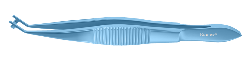 285R 4-2107T Steinert Paddle Lens Folding Forceps, Angled Shafts, Flat Handle, Length 110 mm, Titanium