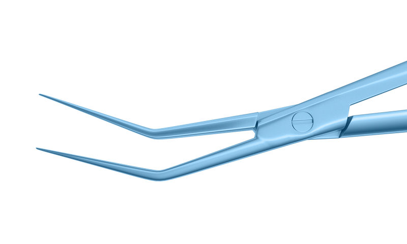 366R 4-2019T Corneal Donor Insertion Forceps, Round Handle, Length 125 mm, Titanium