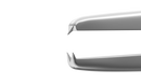 166R 4-101S Iris Forceps with 1x2 Teeth, Straight, Flat Serrated Handle, Length 72 mm, Stainless Steel