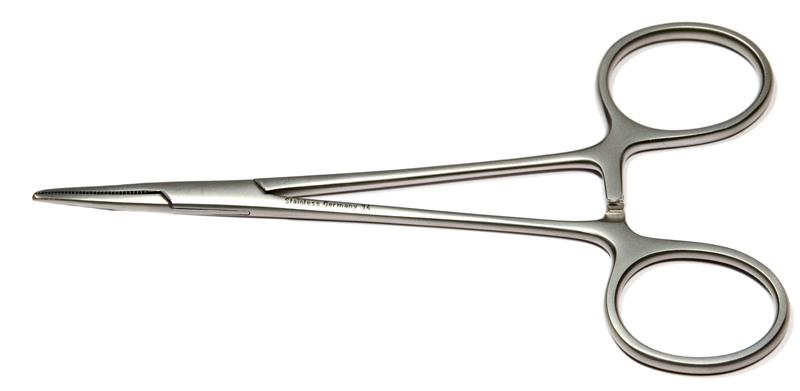 329R 4-122S Halsted Hemostatic Forceps, Straight, Long, Length 125 mm, Stainless Steel