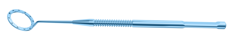 322R 2-0331T Grooved Mendez Degree Gauge, with 4 Grooves, 13.00/16.50 mm Diameters, Length 122 mm, Titanium