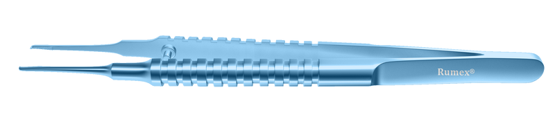 572R 4-057T Catalano Corneal Forceps, 0.50 mm, 1x2 Teeth, Round Handle, 5.00 mm Tying Platform,  Length 105 mm, Titanium