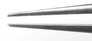 234R 4-185S Tennant Straight Tying Forceps, Extra-Delicate Tips, for 9-0 to 11-0 Sutures, Round Handle, Length 108 mm, Stainless Steel