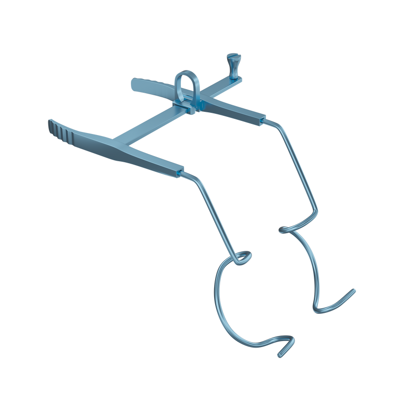 580R 14-052T Slade- Murdoch Speculum, Temporal, Parallel Retraction Design, 14.00 mm Open Blades, Length 54 mm