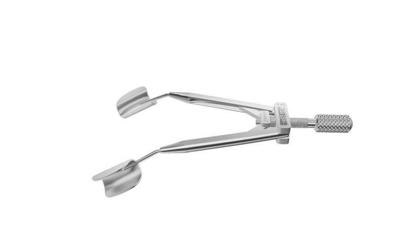 999R 14-0601S Kershner Reversible Solid Blades Speculum, Flat Branches, Length 70 mm, Stainless Steel