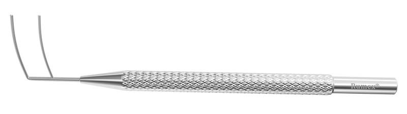 530R 16-012S Harms Trabeculotome, Left, 9 mm Long Pointed Tips with 3.00 mm Spread, Length 51 mm, Stainless Steel