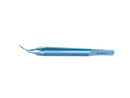 999R 4-0396/MFT Capsulorhexis Forceps with Scale (2.50/5.00 mm), Cross-Action, for 1.50 mm Incisions, Straight Titanium Jaws (8.50 mm), Short Lever (16.00 mm), Medium (91 mm) Flat Titanium Handle, Length 110 mm