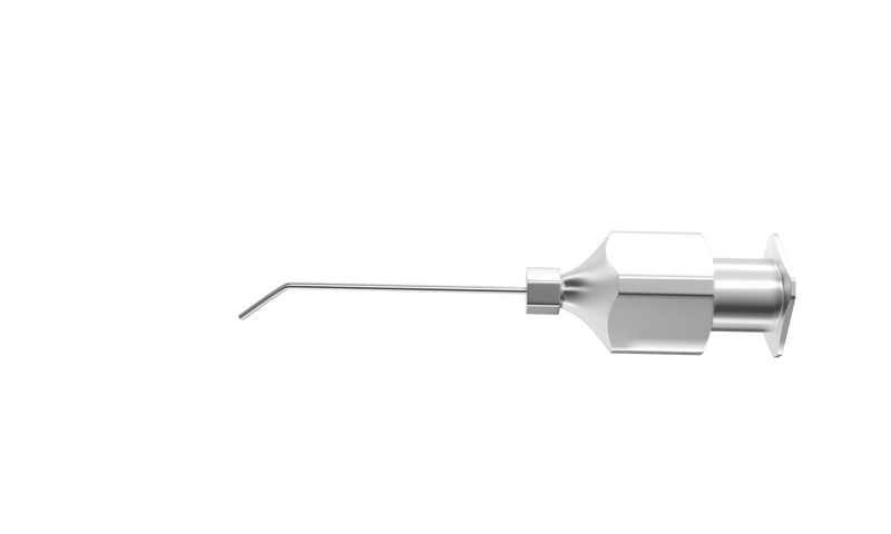 768R 15-051-25 Rycroft Anterior Chamber Cannula, 25 Ga x 22 mm, 4 mm Angled Tip