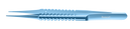 118R 4-185T Tennant Straight Tying Forceps, Extra-Delicate Tips, for 9-0 to 11-0 Sutures, Round Handle, Length 108 mm, Titanium