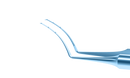 113R 4-03314T Utrata Capsulorhexis Forceps with Scale (2 Engravings at 3.00, 6.00 mm), Cystotome Tips, 11.50 mm Curved Jaws, Round Handle, Length 110 mm, Titanium