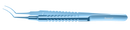 073R 4-03315T Utrata Capsulorhexis Forceps with Scale (6 Engravings, 1.00 mm), Cystotome Tips, 11.50 mm Curved Jaws, Round Handle, Length 110 mm, Titanium