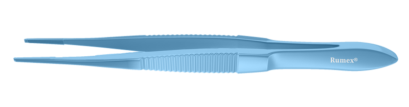 134R 4-2300T Bonaccolto Utility Forceps, Flat Handle, 15.00 mm Atraumatic Serrations, Length 100 mm, Titanium