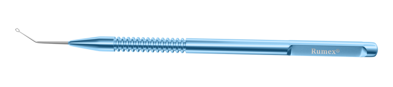 396R 7-101 Anterior/Posterior Capsule Polisher, Angled 135°, Length 120 mm, Round Titanium Handle