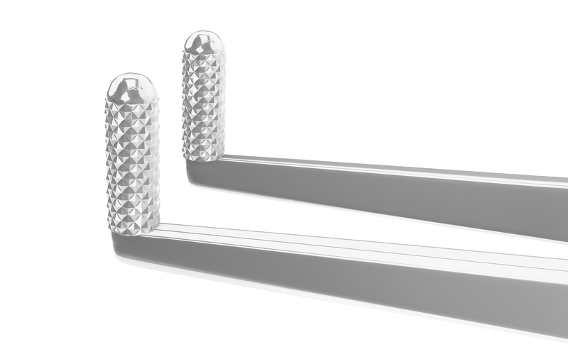 177R 4-124S Compressing Lid Forceps with Atraumatic Rollers, Length 107 mm, Stainless Steel