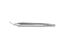 999R 4-0396/MRS Capsulorhexis Forceps with Scale (2.50/5.00 mm), Cross-Action, for 1.50 mm Incisions, Straight Stainless Steel Jaws (8.50 mm), Short Lever (16.00 mm), Medium (91 mm) Round Stainless Steel Handle, Length 110 mm