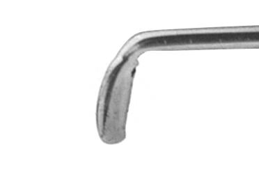 248R 7-066 Rosen Phaco Splitter, RHD, Wedge-Shaped, 60° Angled, Round Handle, Length 120 mm, Round Titanium Handle