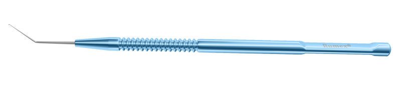 443R 7-1251 Fine Phaconit Quick Chopper, 0.35 mm Width, Angled, Length 120 mm, Round Titanium Handle