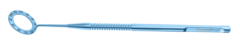 427R 2-030T Mendez Degree Gauge, Round Handle, Length 134 mm, Titanium