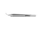 999R 4-0396/LFS Capsulorhexis Forceps with Scale (2.50/5.00 mm), Cross-Action, for 1.50 mm Incisions, Straight Stainless Steel Jaws (8.50 mm), Short Lever (16.00 mm), Long (101 mm) Flat Stainless Steel Handle, Length 120 mm