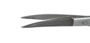 275R 11-081S Curved Iris Scissors, Sharp Tips, 28.00 mm Blades, Ring Handle, Length 115 mm, Stainless Steel