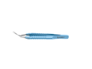 999R 4-0396/SR Capsulorhexis Forceps with Scale (2.50/5.00 mm), Cross-Action, for 1.50 mm Incisions, Straight Stainless Steel Jaws (8.50 mm), Short Lever (16.00 mm), Short (71 mm) Round Titanium Handle, Length 90 mm