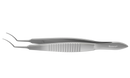 145R 4-0321S Utrata Capsulorhexis Forceps, Cystotome Tips, 11.50 mm Curved Jaws, Flat Handle, Length 107 mm, Stainless Steel