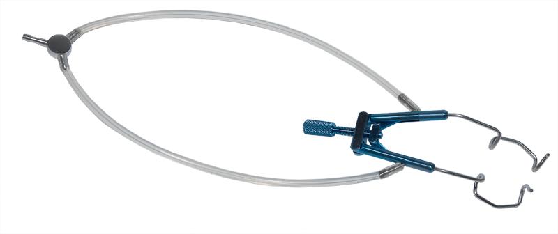 074R 14-080A Lieberman Temporal Speculum with Aspiration, Adult Size, 14.00 mm V-Shaped Blades, Length 78 mm