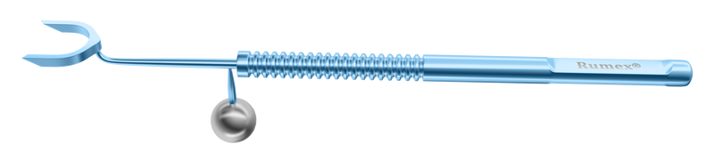 238R 3-191 LRI Slit Lamp Gravity Marker, Pre-Op, 14.00 mm, Horizontal Axis 3' and 9', Length 138 mm, Round Titanium Handle, Stainless Steel Gravity System