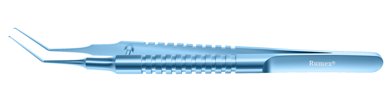 008R 4-0311T Utrata Capsulorhexis Forceps, Cystotome Tips, 11.50 mm Straight Jaws, Round Handle, Length 110 mm, Titanium