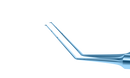 245R 4-03114T Utrata Capsulorhexis Forceps with Scale (2 Engravings at 3.00, 6.00 mm), Cystotome Tips, 11.50 mm Straight Jaws, Round Handle, Length 110 mm, Titanium