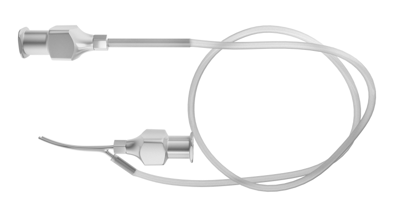 885R 15-119 Gills I/A Cannula with Silicone Tubing, Side by Side Front Opening, 23/23 Ga