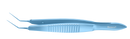 276R 4-0352T Nevyas Capsulorhexis Forceps, Cystotome Triangular Claw-Shaped Tips, 11.50 mm Straight Jaws, Flat Handle, Length 105 mm, Titanium