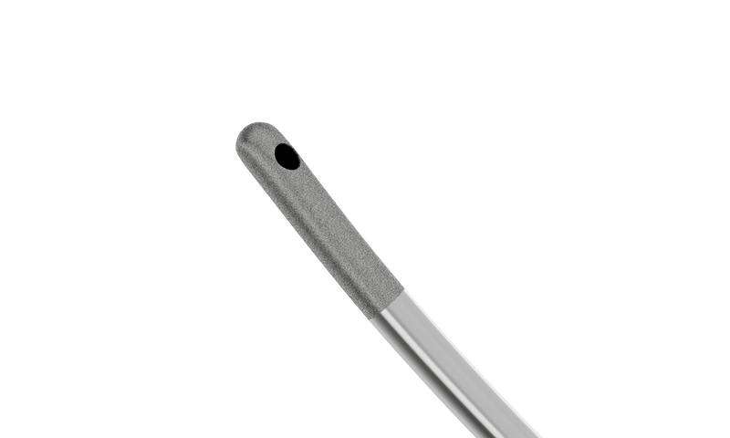 063R 7-0821-23 Aspiration Handpiece for Bimanual Technique, Curved, 23 Ga, One Top Port 0.35 mm, Length 105 mm, Titanium Handle