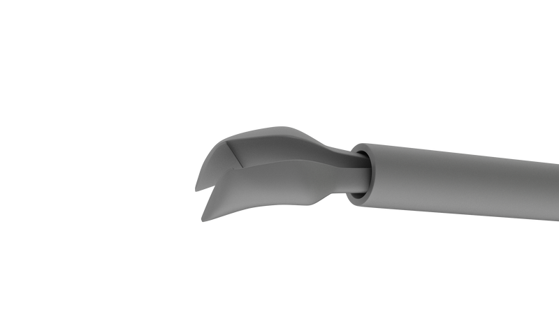 242R 4-0375 Capsulorhexis Forceps with Internal Ruler, 23 Ga, 6 Engravings, with Lock, Micro Jaws, Tip Only