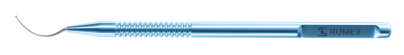 622R 13-183 John DSAEK Stromal Scrubber, Strongly Vaulted Shaft, Length 120 mm, Round Titanium Handle