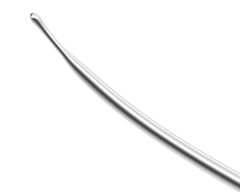 531R 13-185 Tan Marginal DMEK Dissector, Length 132 mm, Round Titanium Handle