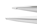 415R 4-042S Cilia Forceps, Narrow, Flat Handle, Length 86 mm, Stainless Steel