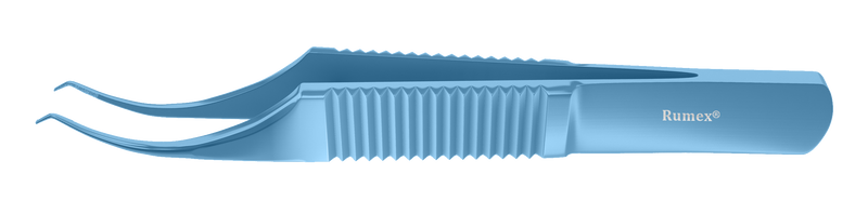 031R 4-050T Colibri Corneal Forceps, 0.12 mm, 1x2 Teeth, Flat Handle, Length 84 mm, Titanium