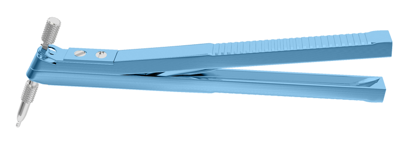 123R 16-010 Rumex Corneoscleral Punch (0.50, 0.75, 1.00, 1.50 mm Tips), Length 122 mm, Titanium Handle