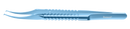417R 4-054T Colibri Corneal Forceps, 0.12 mm, 1x2 Teeth, 5.00 mm Tying Platform, Round Handle, Length 109 mm, Titanium