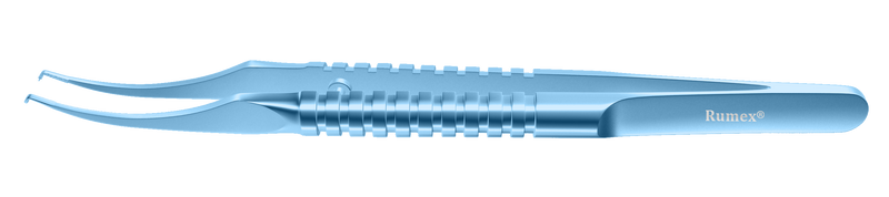 417R 4-054T Colibri Corneal Forceps, 0.12 mm, 1x2 Teeth, 5.00 mm Tying Platform, Round Handle, Length 109 mm, Titanium