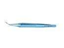 999R 4-03962/MRT Capsulorhexis Forceps with Scale (2.50/5.00 mm), Cross-Action, for 1.50 mm Incisions, Straight Titanium Jaws (8.50 mm), Long Lever (26.00 mm), Medium (91 mm) Round Titanium Handle, Length 120 mm