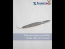 999R 4-033S Small-Incision Capsulorhexis Forceps with Double Cross-Action and Scale, Cystotome Tips, Micro-Thin Jaws, for 1.50 mm incisions, Flat Handle, Length 105 mm, Stainless Steel