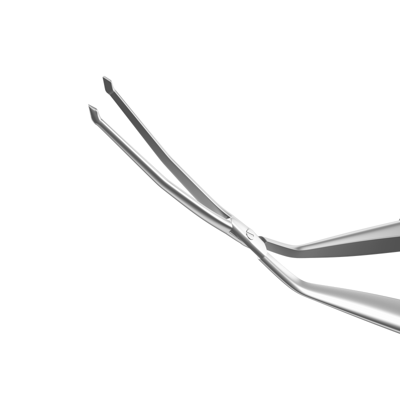 836R 4-251 Cross-Action DMEK Forceps, Length 110 mm, Flat Titanium Handle