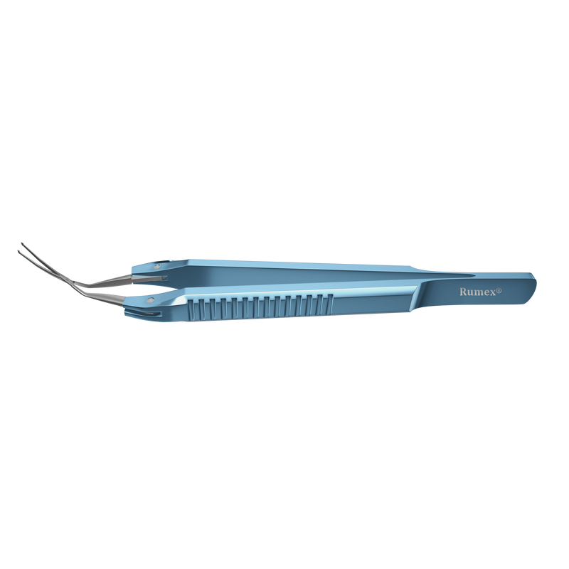 836R 4-251 Cross-Action DMEK Forceps, Length 110 mm, Flat Titanium Handle